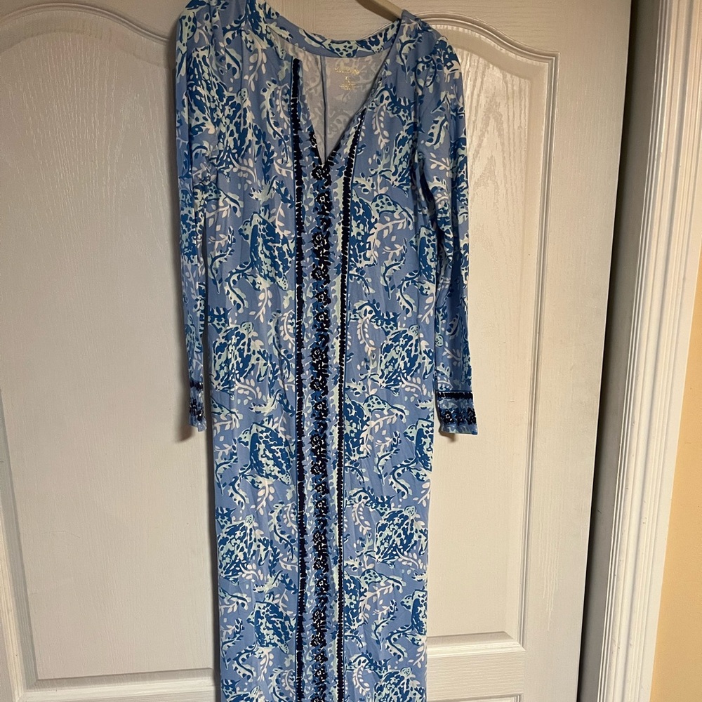 Lilly Pulitzer long maxi dress long sleeve size XS